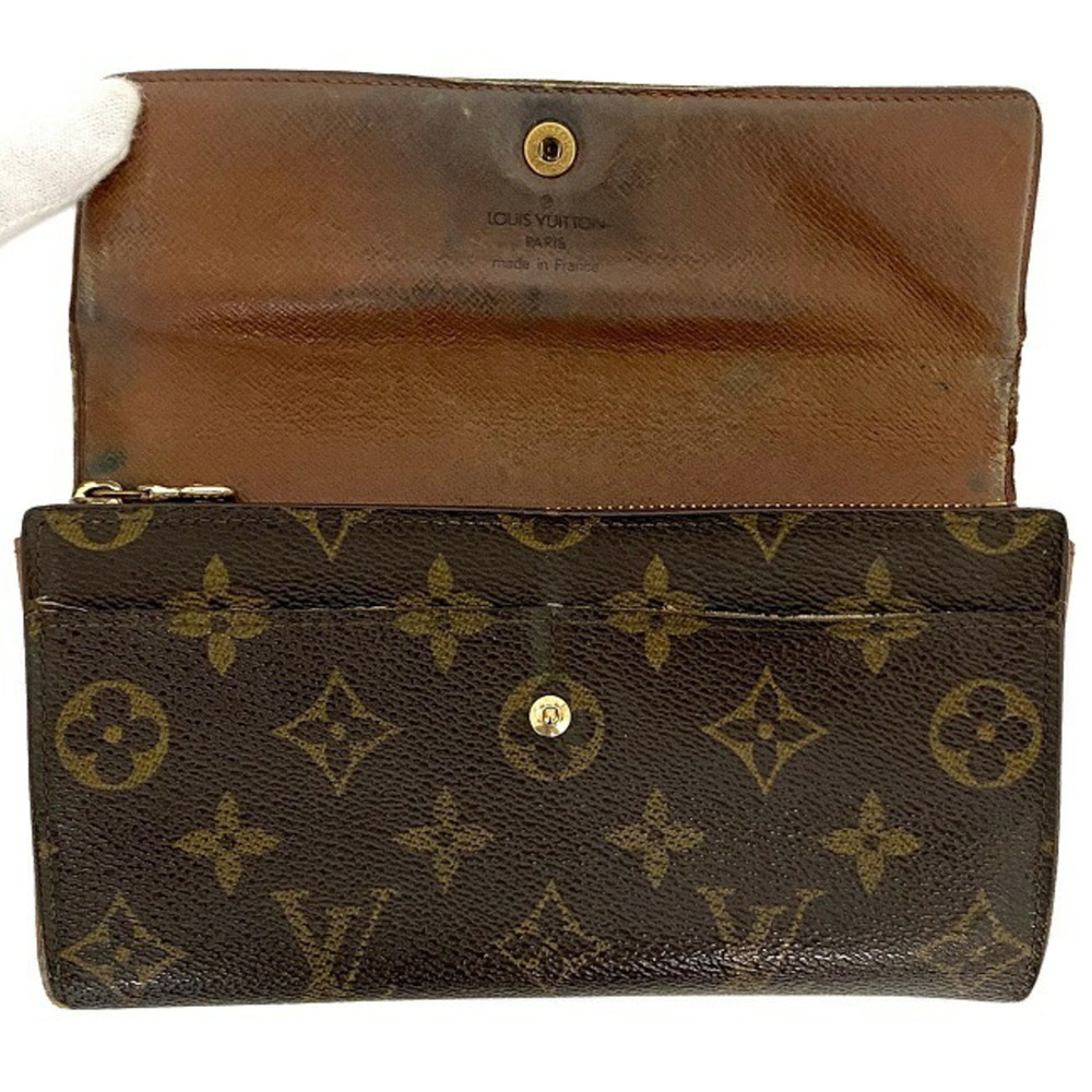 LOUIS VUITTON Long Wallet Portofeuil Sarah Brown Monogram M61734 MI1903 Bi-Fold - Picture 5 of 10
